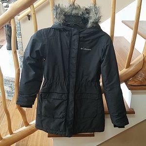 Black youth girls Columbia omni heat jacket
